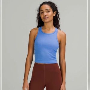 Lululemon Ebb to Street Cropped Racerback Tank Top 🍋